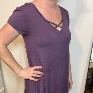 Small Purple Arizona Criss Cross Dress